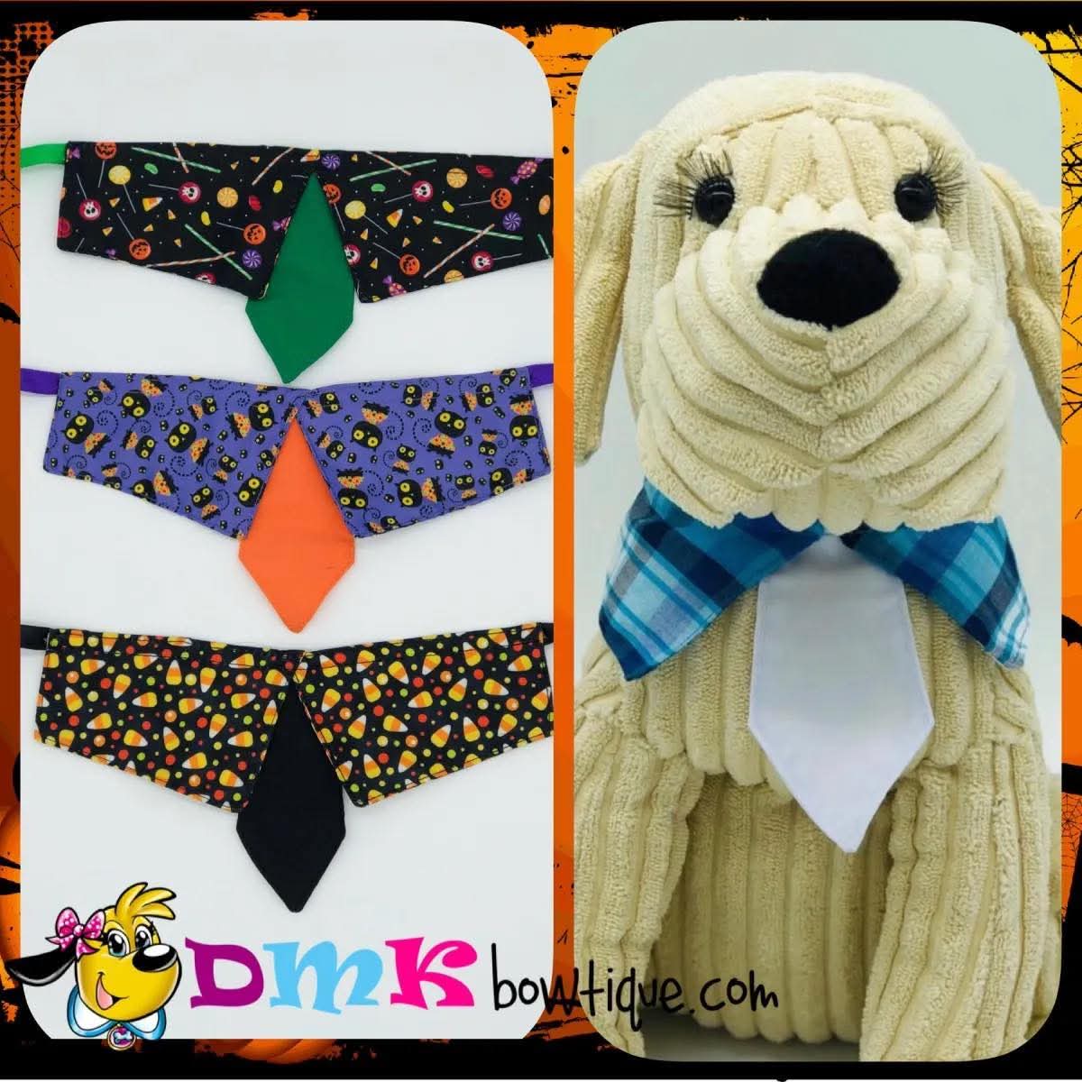 Halloween Boy Collar Tie-Ons -Medium Size-BOGO