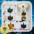 Harry Potter Inspired Boy Collars With Ties for Small-Medium dogs - Adjustable Bands - BOGO